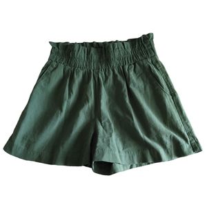Kendall Lane XS Green High Waist Shorts With Pockets